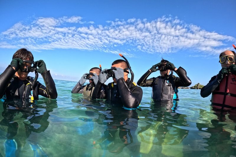 Okinawa: Blue Cave Snorkeling & Diving Experience - Shore entry gives beginners time to adjust