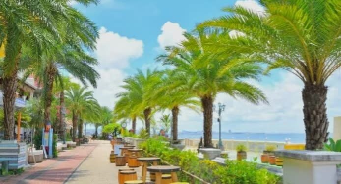 Okinawa day trip private car charter - choose from classic routes & pick-up/drop-off from north/central/south/cruise port/airport/hotel + customizable itinerary - Kouri Island: a bridge, heart-shaped rocks, and lunch choices