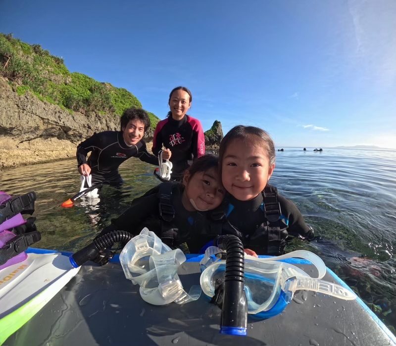 Okinawa, Japan | Blue Cave Snorkeling | Chinese and English Instructors! GoPro Photography & Free Underwater Feeding - The sea decides where you go