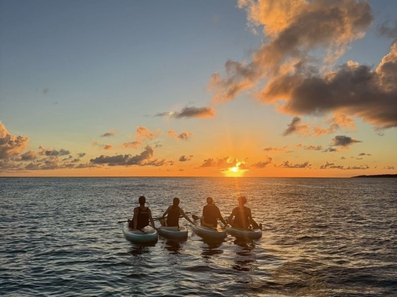 Okinawa: Miyako Island Healing Sunset SUP Pickup/drop-off available - Starting at Yonaha North Beach