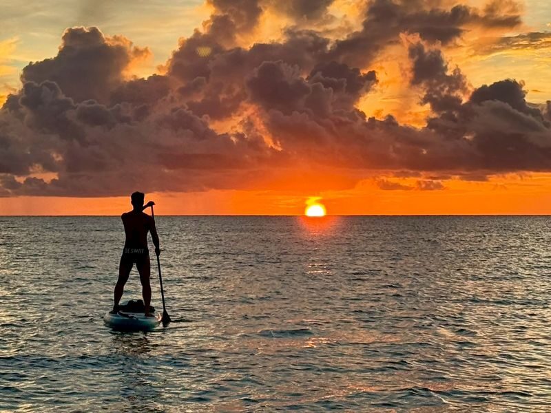 Okinawa: Miyako Island Healing Sunset SUP Pickup/drop-off available - Photos that let you stay present