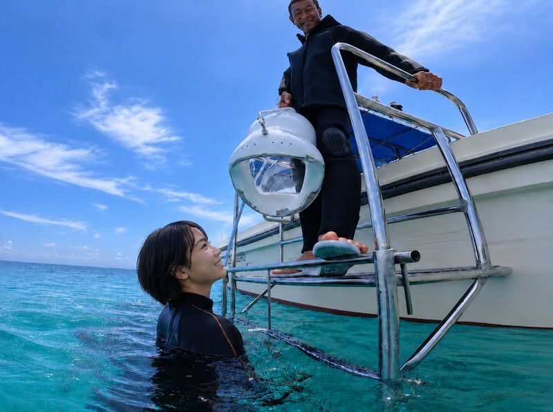 Okinawa: Onna Village Underwater Sea Walk Experience (with free GoPro rental) - Photos, language support and what is included