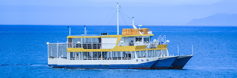 Okinawa Orca Underwater Boat & Teppanyaki Lunch Small Group Tour - From the harbor to Sam’s Sailor Inn