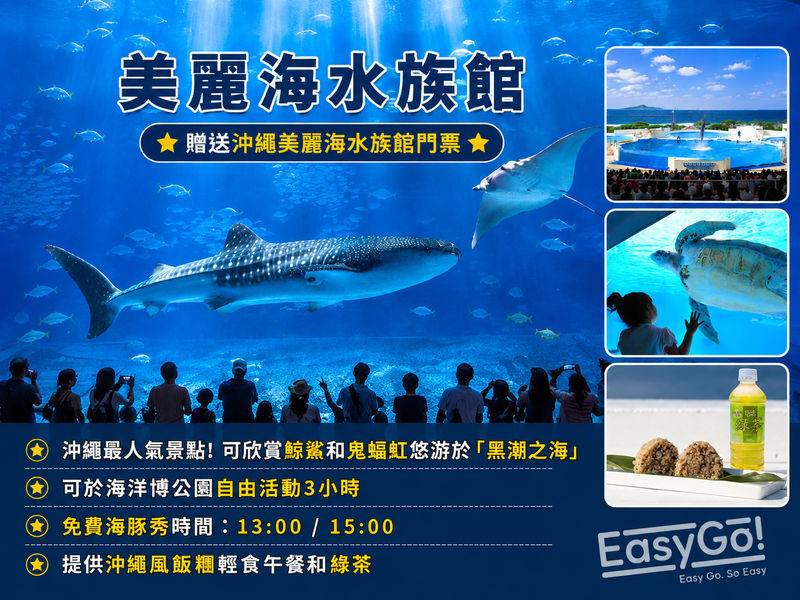(Okinawas No. 1 Popular Northern Day Trip) Chinese-speaking guide, Includes admission tickets, 1 person can book: Churaumi Aquarium, Cape Manzamo, Kouri Island, American Village - What the price covers, and what it doesn’t