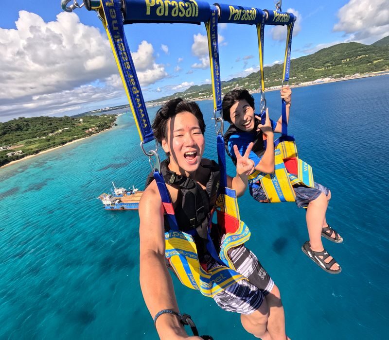 Okinawa Sesoko Island Snorkeling/Parasailing/Water Activities - What the staff and safety setup mean for beginners