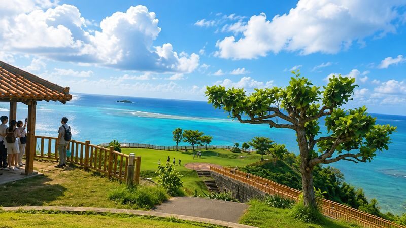 Okinawa South Day Tour: Gyokusendo Cave & Ryukyu Kingdom Village - Senaga Island - Sea Grape Picking - Itoman Fish Market - Cape Chinen - All-You-Can-Eat Yakiniku | Departure from Naha - Sea grape farm: a small activity with a local flavor