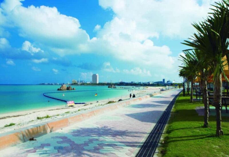 Okinawa: Sunset Beach Walk and Swim with Dinner - Key Points