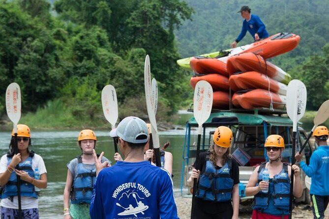 One Day Kayaking, Zipline and Tubing In Cave from Vang Vieng - Key Points