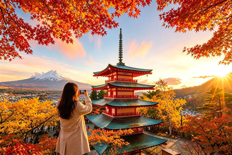 One-day tour of 7 popular Instagram spots on Mount Fuji: Lake Yamanaka, Hikawa Clock Shop, Arakurayama Sengen Park, Lawson convenience store, Oshino Hakkai, Lake Kawaguchi, and Jinba Stables. - Seven stops, one long day beneath Fuji