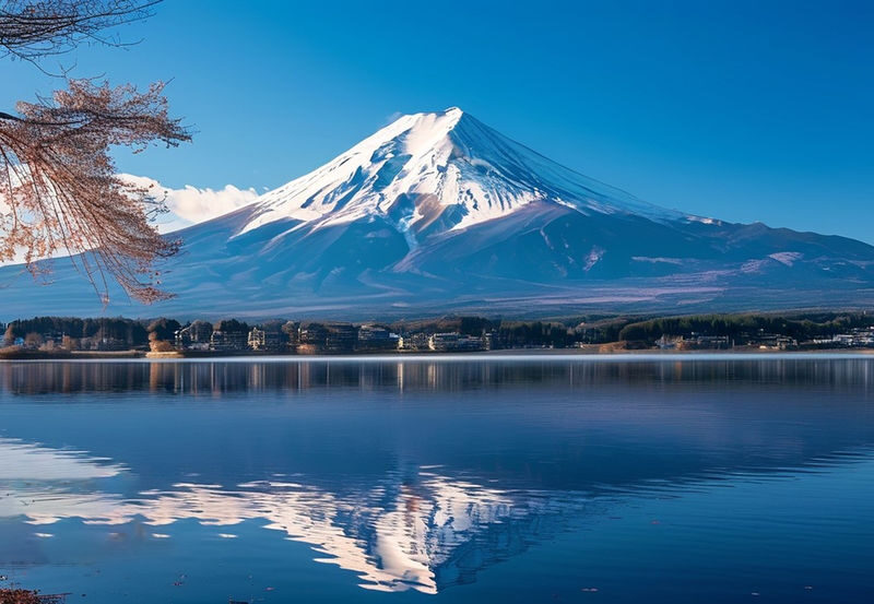 One-day tour of 7 popular Instagram spots on Mount Fuji: Lake Yamanaka, Hikawa Clock Shop, Arakurayama Sengen Park, Lawson convenience store, Oshino Hakkai, Lake Kawaguchi, and Jinba Stables. - Arakurayama Sengen Park: the classic pagoda frame