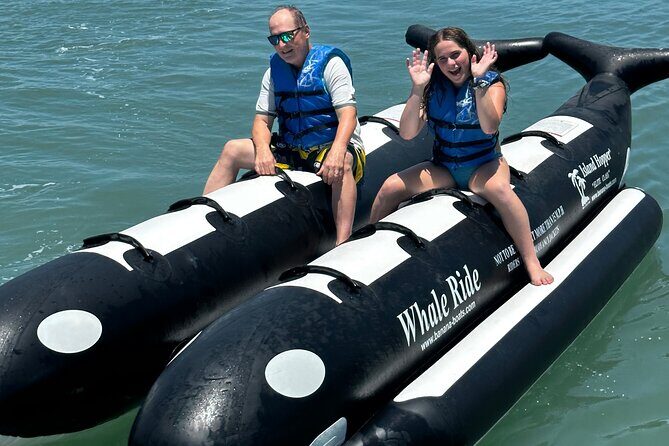 Orca Whale Inflatable Rides - A Whimsical Wave on South Padre Island: Orca Whale Inflatable Rides