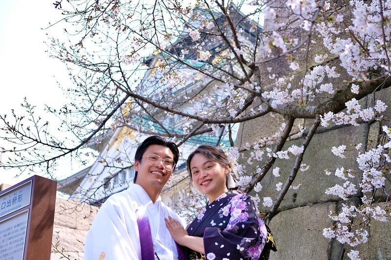 Osaka Castle Photo Shoot Experience - Rain, heat, and other real-world conditions