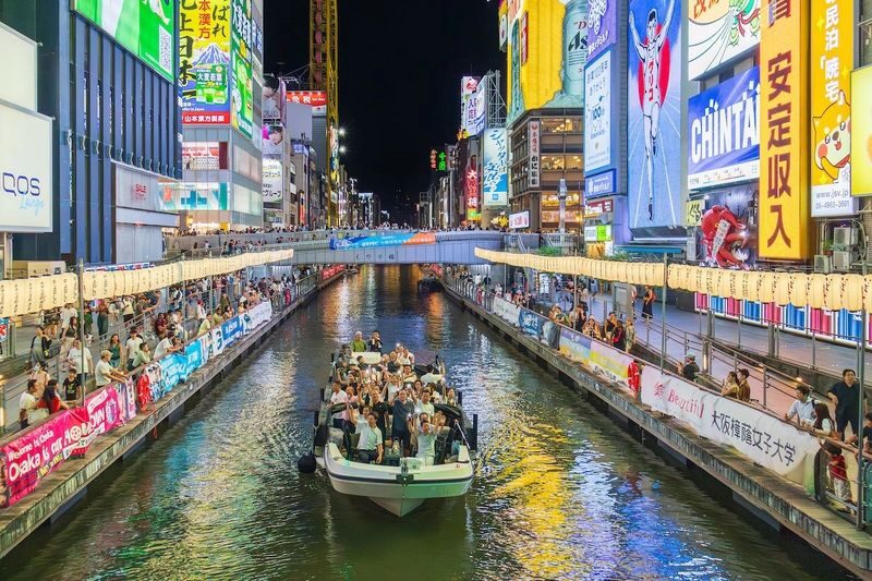 Osaka Dotonbori Naniwa Sightseeing Boat - Dotonbori’s neon looks different from the water