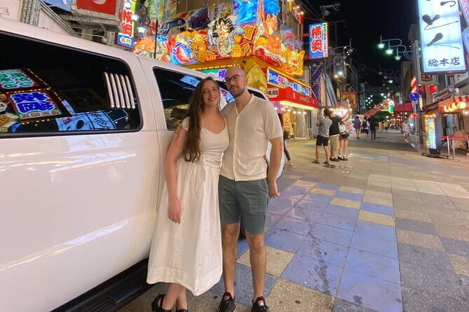 Osaka Limousine Photoshoot & Party Tour - Exploring the Namba and Shinsaibashi Areas