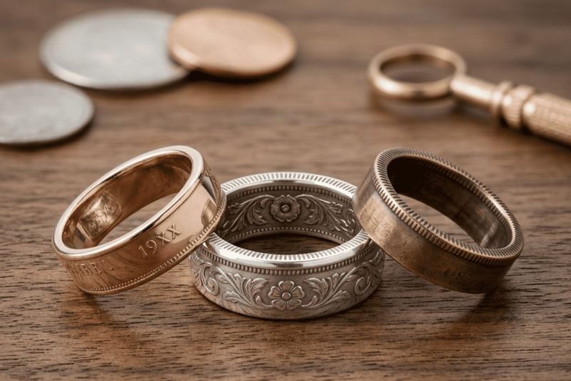Osaka: Original Ring Making Workshop Using Vintage Coins - A Handy Namba Workshop for a Family or Date