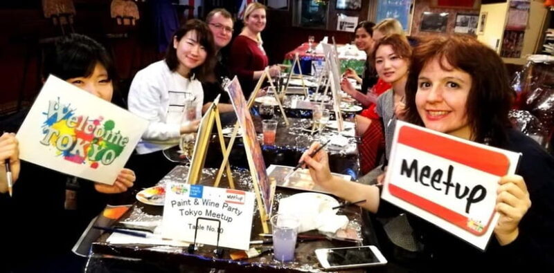 Osaka: Paint and Wine "Japan scenery and Seasons" - Osaka: Paint and Wine "Japan scenery and Seasons" — A Hands-On Cultural Experience