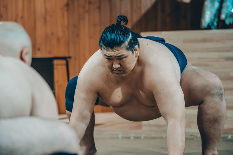 Osaka: Sumo Experience and Show: Ex-Pro Wrestlers & Ring Challenge - A lesson built around real sumo