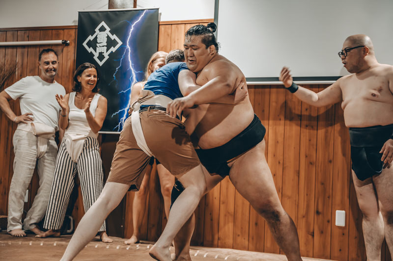 Osaka: Sumo Experience and Show: Ex-Pro Wrestlers & Ring Challenge - Who will get the most from it?