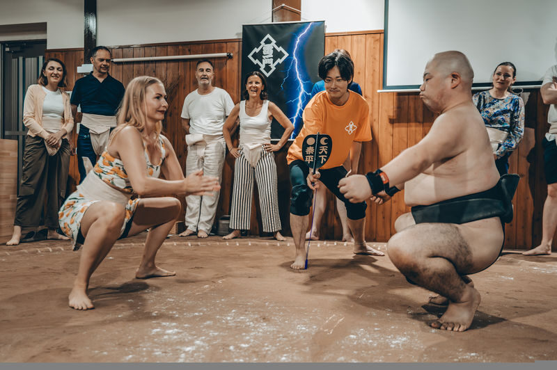 Osaka: Sumo Show & Challenge + Sumo-styled Breakfast 8:30AM - Who will get the most from this morning