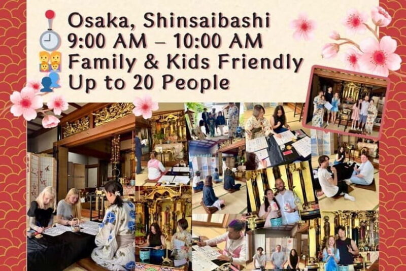 Osaka: Temple Tour and Traditional Calligraphy Lesson - A Closer Look at the Experience