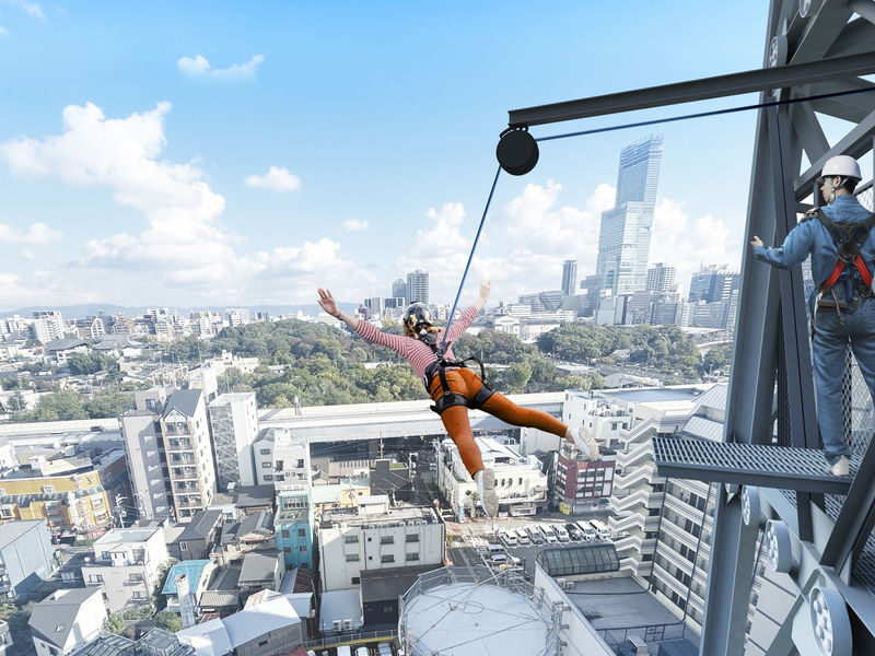 Osaka Tsutenkaku Tower Ticket - The Tower Slider: quick, fun and brief