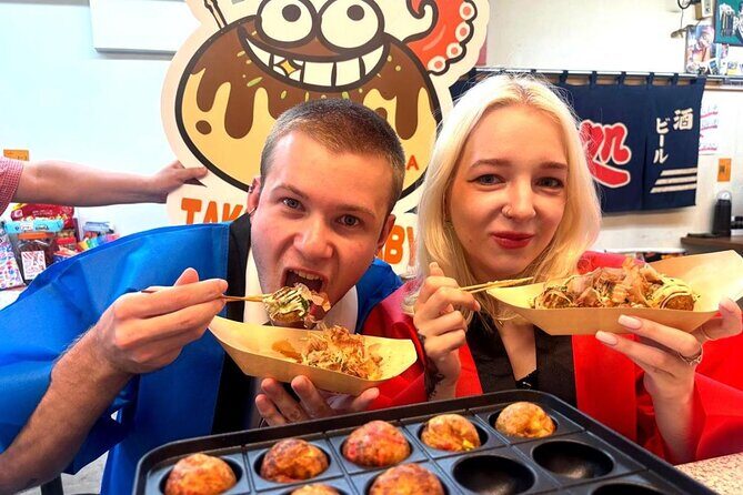 Osaka:Takoyaki Okonomiyaki Cook & Japanese Fes!! in doutonbori - Key Points