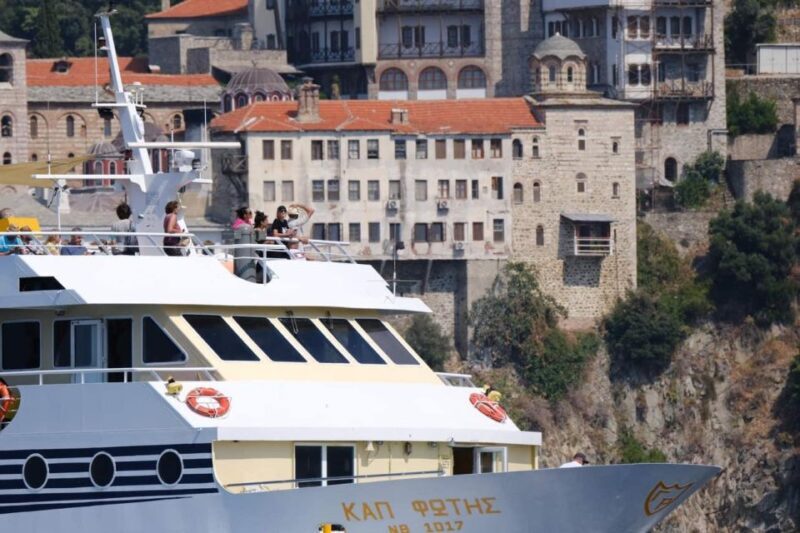 Ouranoupoli : Mount Athos 3hours guided tour - Experience the Beauty of Mount Athos on a Guided Boat Tour from Ouranoupolis