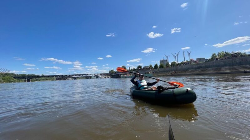 Packrafting kayaking guided tour Vistula river Warsaw Poland - Authentic Traveler Perspectives