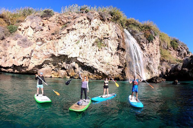 Paddle Surf Route Cliffs Nerja and Cascada de Maro + Snorkel - Key Points