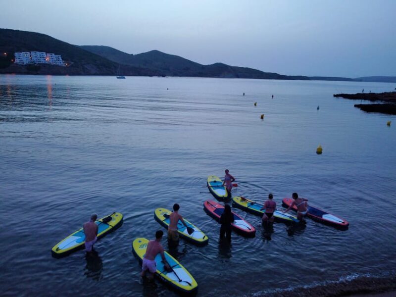 Paddle Surf with Led lights at sunset in Menorca - An In-Depth Look at Paddle Surfing at Sunset in Menorca