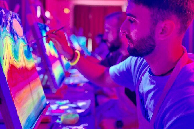 Paint a neon fluorescent picture while drinking unlimited wine - Who Will Love This Tour?