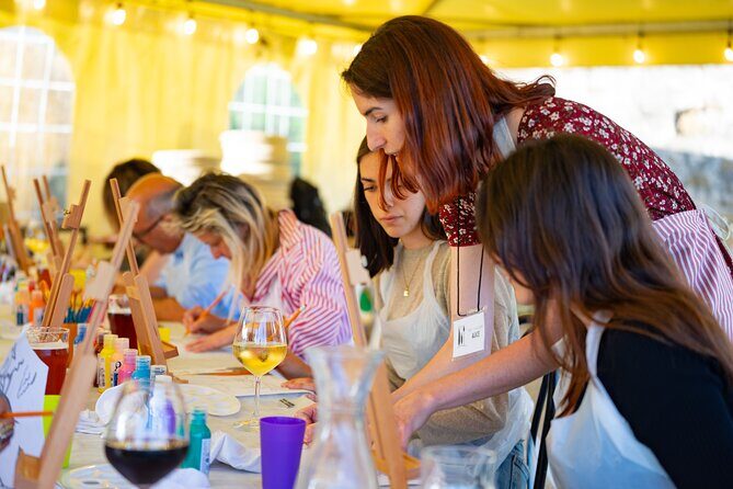 Paint And Drink Florentine Hills Art at La Birr'aia in Marignolle - The Itinerary: What Your Evening Looks Like