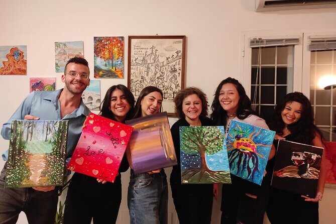 Paint and Free Flowing Wine Art Class in Rome - Practical Details and Considerations