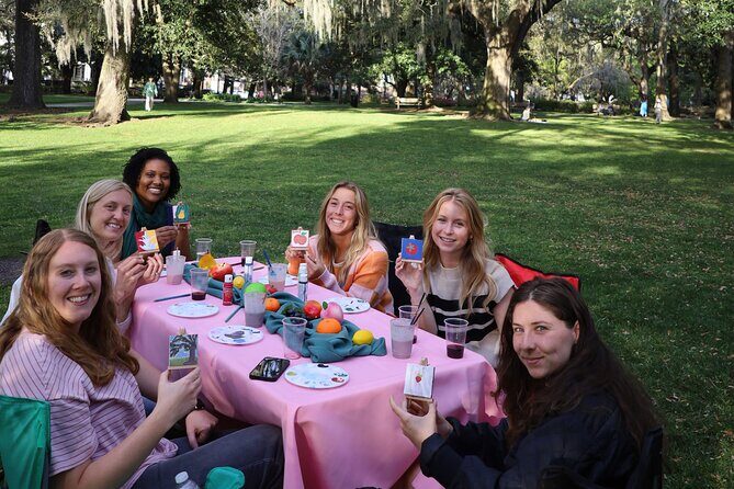 Paint Tiny Canvases in Forsyth Park - Key Points