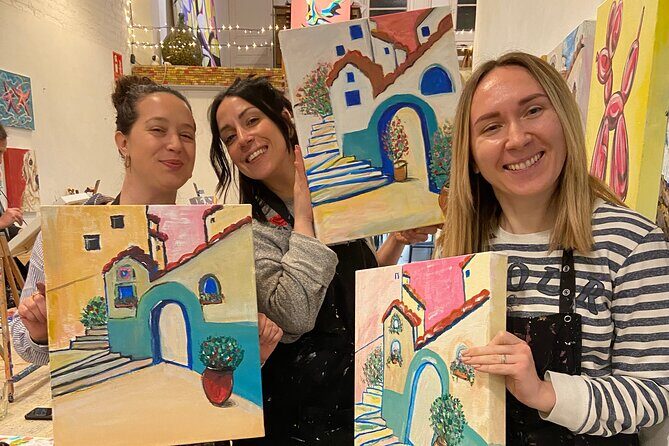 Paint & Wine Workshop in an Art Studio in Barcelona - What You’ll Actually Do