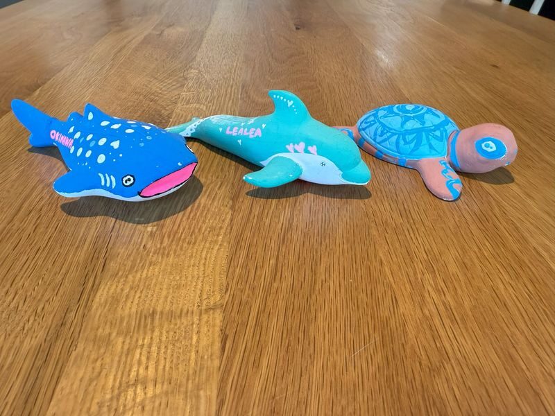 Painting Experience: Shisa, Whale Sharks, Dolphins, Sea Turtles - Why the free-form approach works