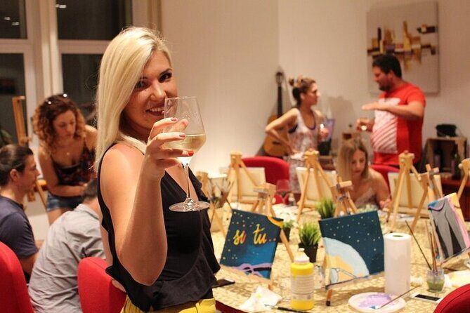 Painting party at Art Bottega - Paint & Wine Studio in Rijeka - Key Points