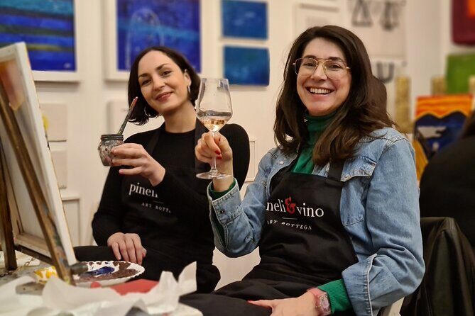Painting party at Art Bottega - Paint & Wine Studio in Rijeka - Authenticity and Fun, Over Formality