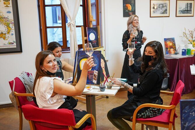 Painting party at Art Bottega - Paint & Wine Studio in Zadar - Authentic Experiences and Guest Feedback