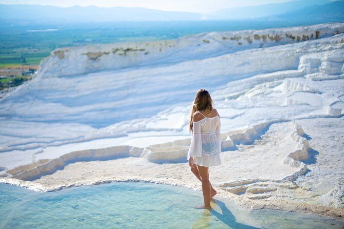 Pamukkale, Hot Springs, Travertines Tour Incl. Lunch f/Bodrum - Exploring the Natural Wonder and Ancient Ruins: Pamukkale Hot Springs Tour from Bodrum