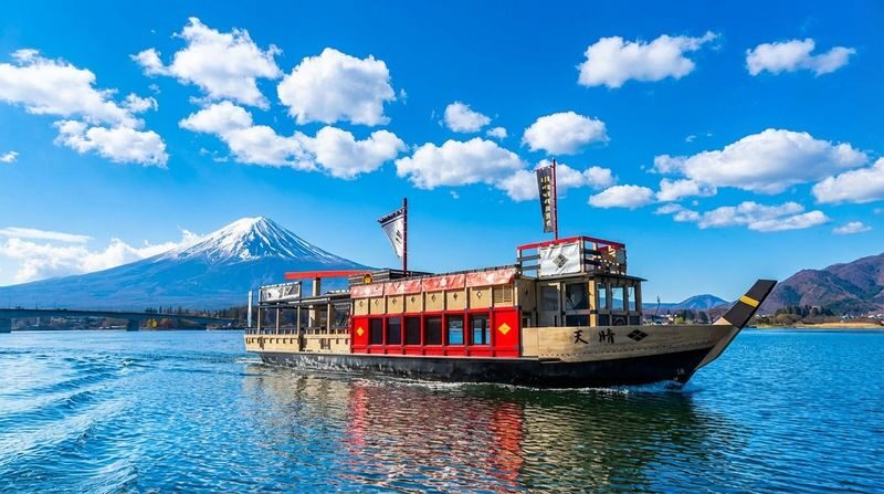 Panoramic Mt. Fuji Featured Experience Day Tour [Free Little Train Ticket] Little Train Experience + Kawaguchiko Ropeway/Cruise + Ladder Town + Nikawa Clock Shop + Internet Famous Convenience Store + Yamanakako Swan Feeding (Departing from Tokyo) - Lake Kawaguchiko by ropeway or boat