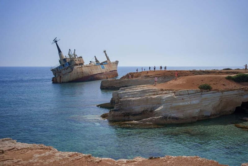 Paphos/Akamas: Blue Lagoon Bus & Boat Tour with Water Slide - Key Points