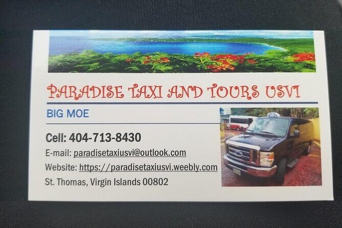 Paradise Taxi & Tours USVI- St.Thomas Airport Transfer to Bolongo Bay / Limetree - FAQ