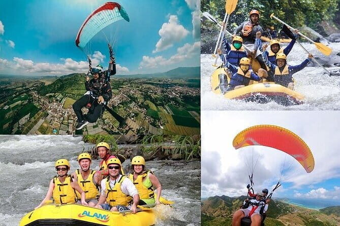 Paragliding and Rafting including lunch and pickup - A Thrilling Day in Manado: Paragliding and Rafting Adventure