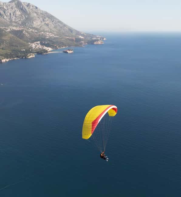 Paragliding in Budva with Certified Pilot (Free Pickup) - Key Points