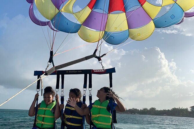 Parasailing above the Caribbean Sea - Key Points