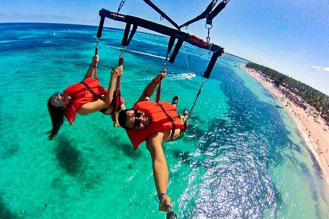Parasailing above Turquoise Ocean Waters in Montego Bay - Key Points