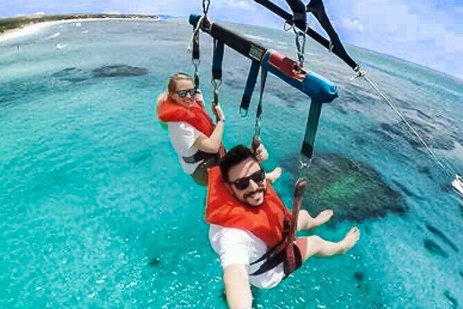 Parasailing above Turquoise Ocean Waters in Montego Bay - A Closer Look at the Parasailing Experience