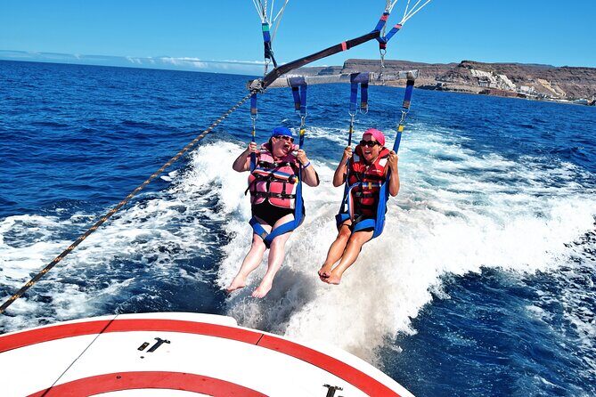 Parasailing Tours Puerto Rico - Aerial Adventure with Parasailing Tours Puerto Rico: A Clear View of Gran Canaria’s Coast