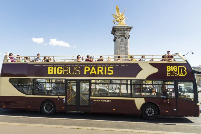Paris: Big Bus Hop-on Hop-off Tour & Panoramic Night Tour - Key Points